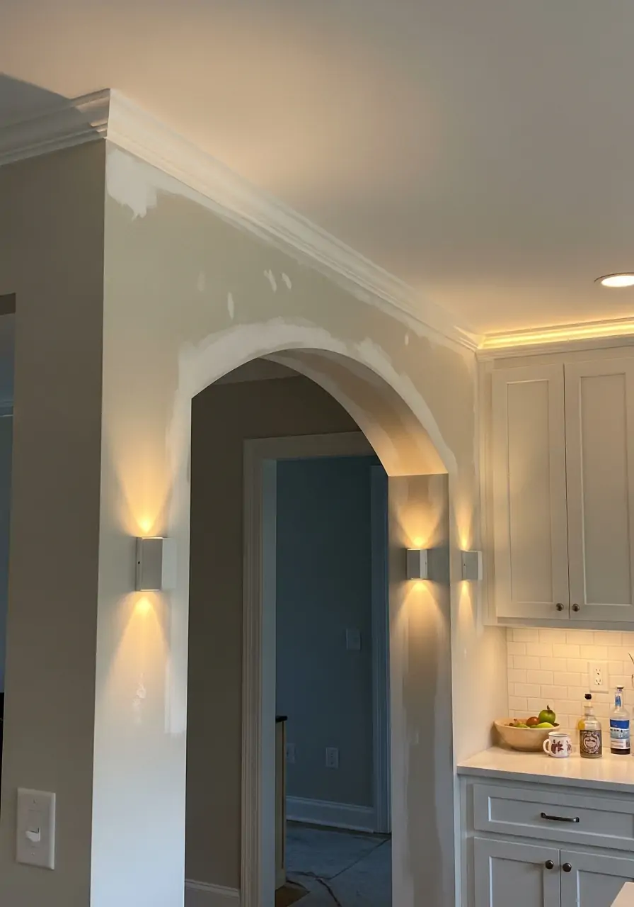 Lighting-Integrated Wall - 40 Load Bearing Wall Ideas for Kitchens