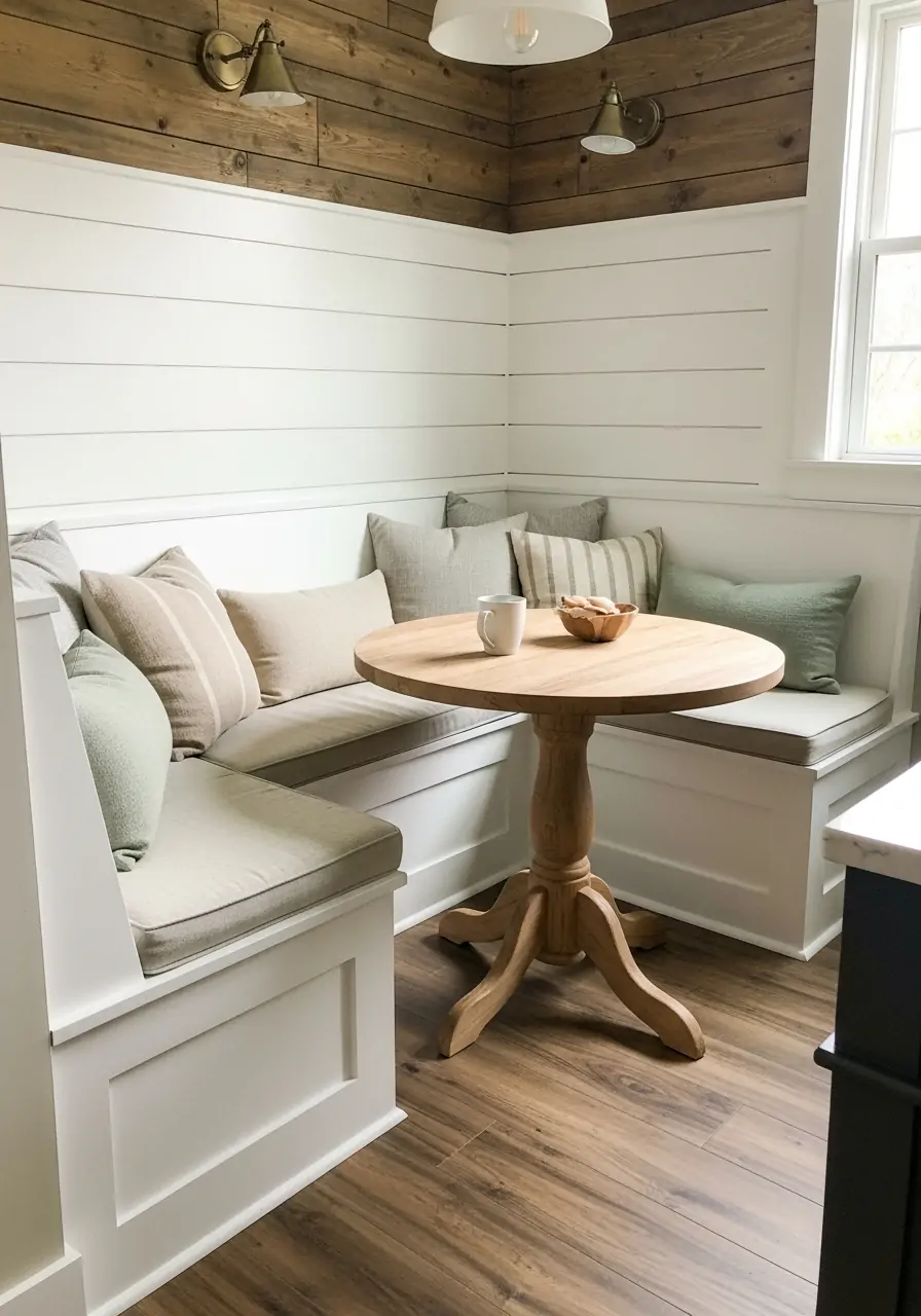 Built-In Bench Seating Wall - 40 Load Bearing Wall Ideas for Kitchens