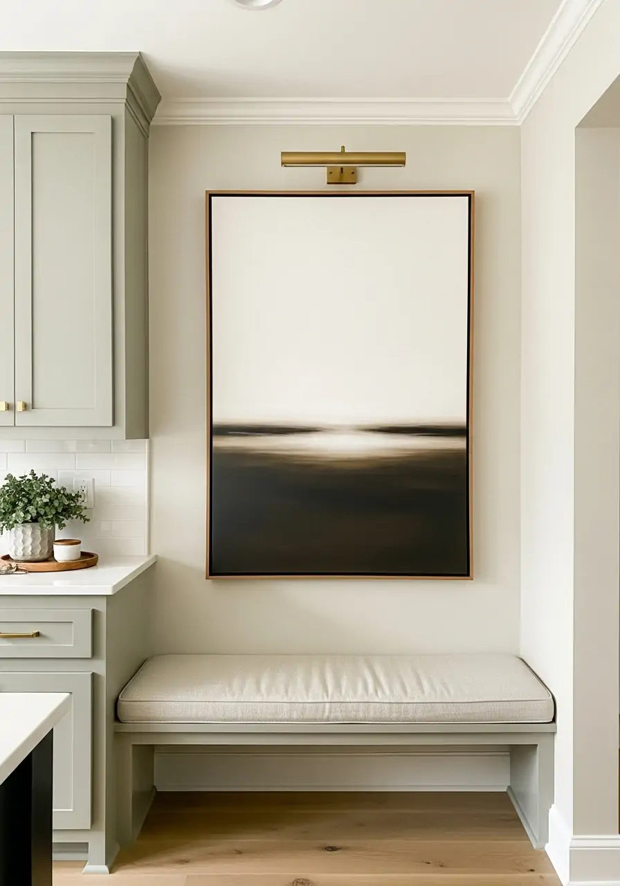 Statement Art Wall - 40 Load Bearing Wall Ideas for Kitchens