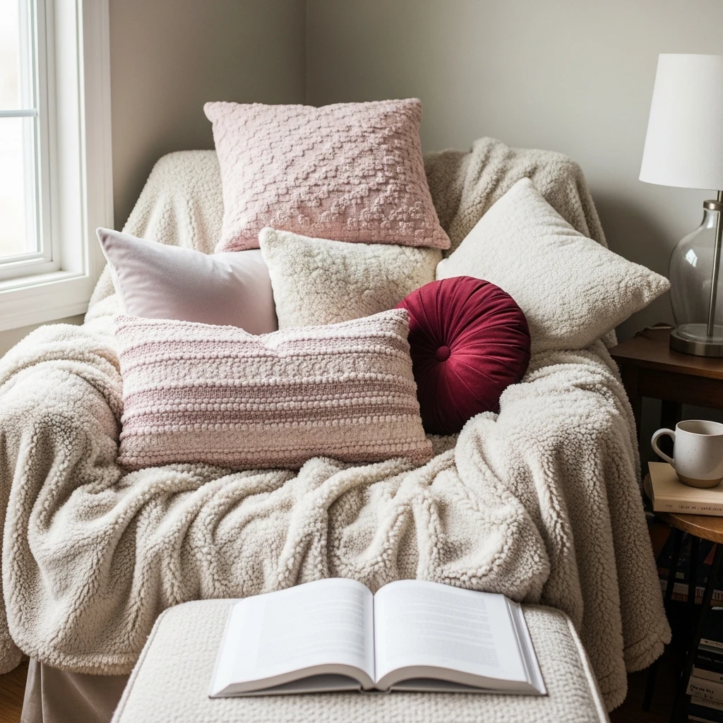 Upgrade Your Reading Nook - 40 Simple & Budget-Friendly Valentine's Day Bedroom Decor Ideas