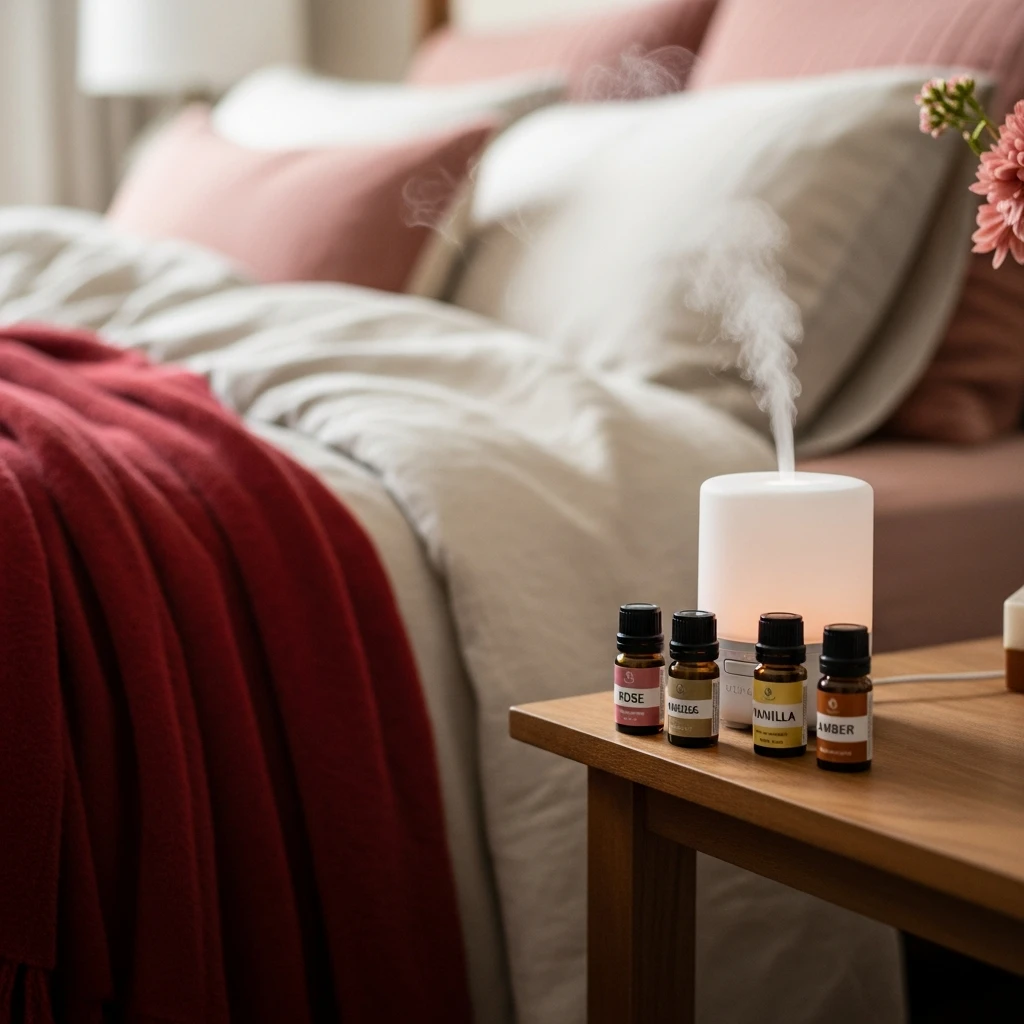 Romantic Scents Diffuser - 40 Simple & Budget-Friendly Valentine's Day Bedroom Decor Ideas