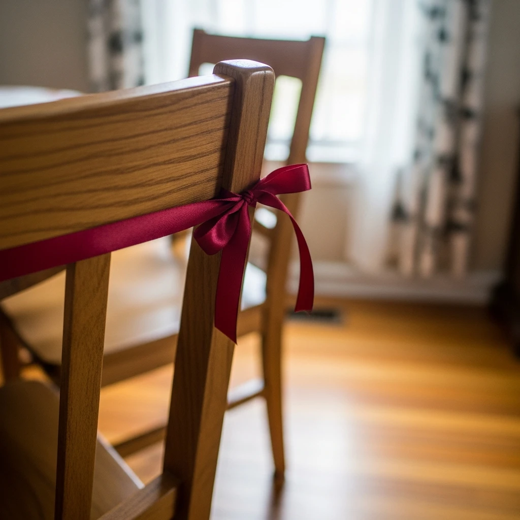 Subtle Ribbon Accents - 40 Budget-Friendly Valentine's Day Room Set Up Ideas