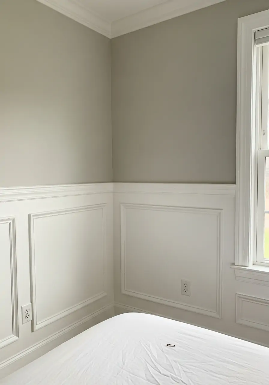 Classic White Raised Panels - 50 Bedroom Wainscoting Ideas