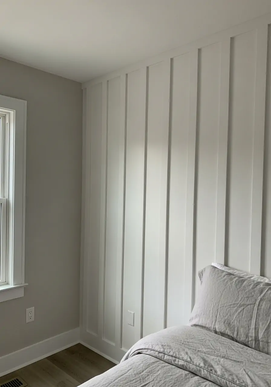 Vertical Board and Batten - 50 Bedroom Wainscoting Ideas