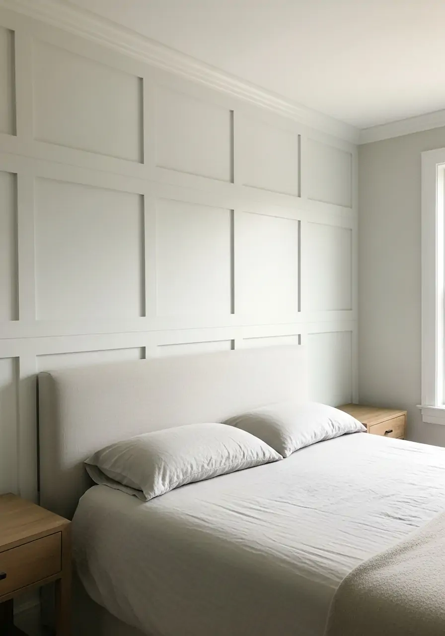 Shaker-Style Clean Look - 50 Bedroom Wainscoting Ideas