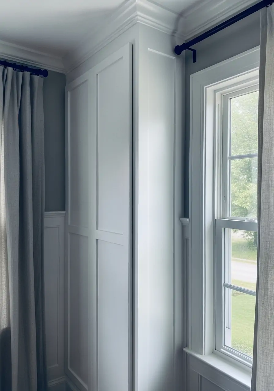 Framing Windows and Doors - 50 Bedroom Wainscoting Ideas