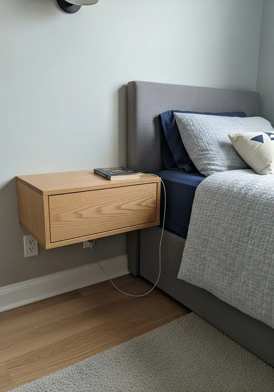 Floating Nightstands - 50 Boys Room Ideas for Teenagers