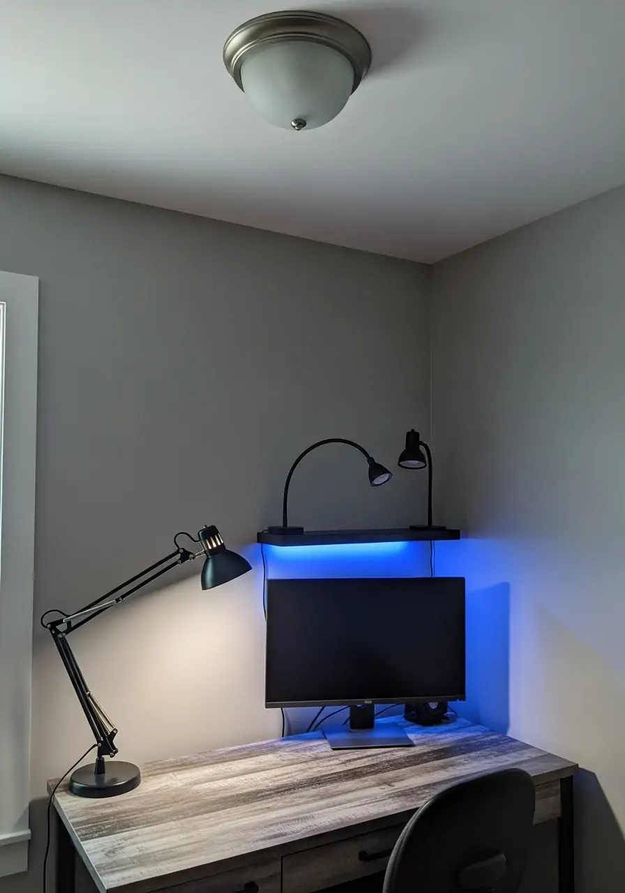 Layered Lighting Design - 50 Boys Room Ideas for Teenagers