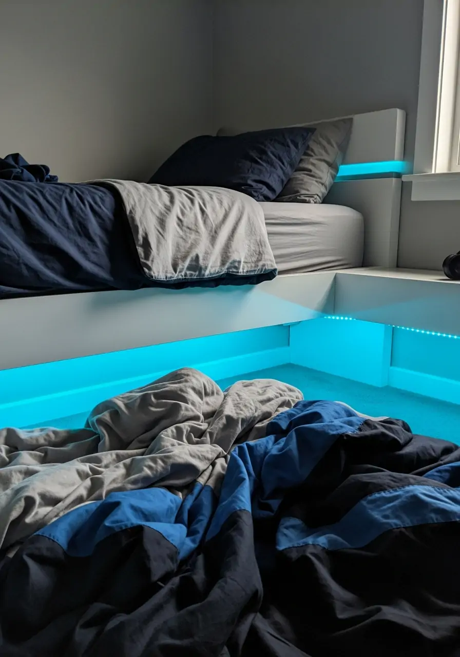 LED Strip Lighting - 50 Boys Room Ideas for Teenagers