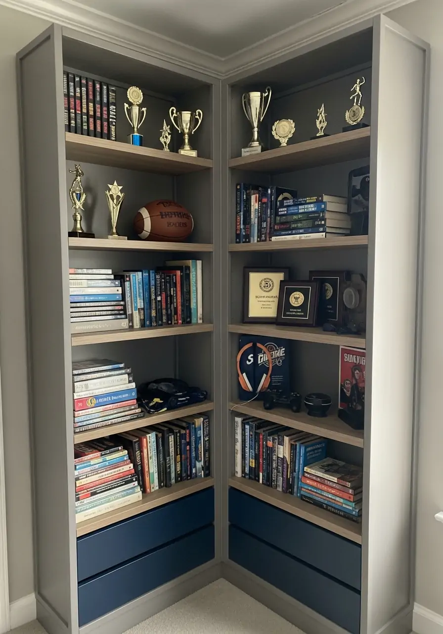 Open Bookshelf - 50 Boys Room Ideas for Teenagers