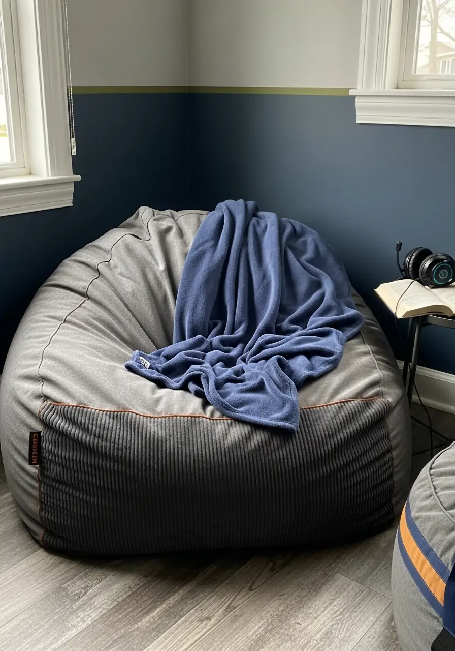 Bean Bag Lounge Area - 50 Boys Room Ideas for Teenagers