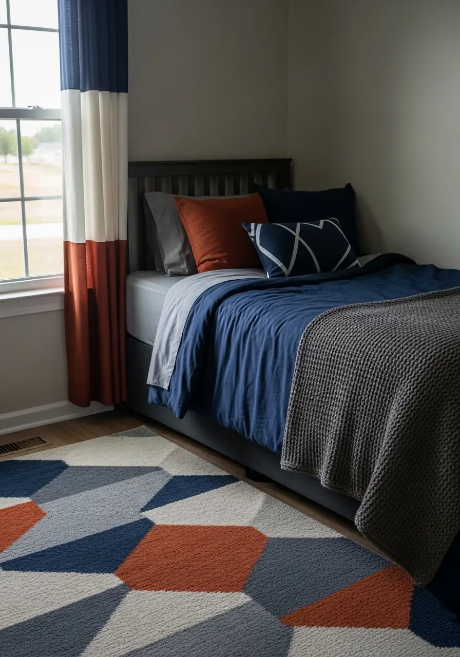 Coordinated Textiles - 50 Boys Room Ideas for Teenagers