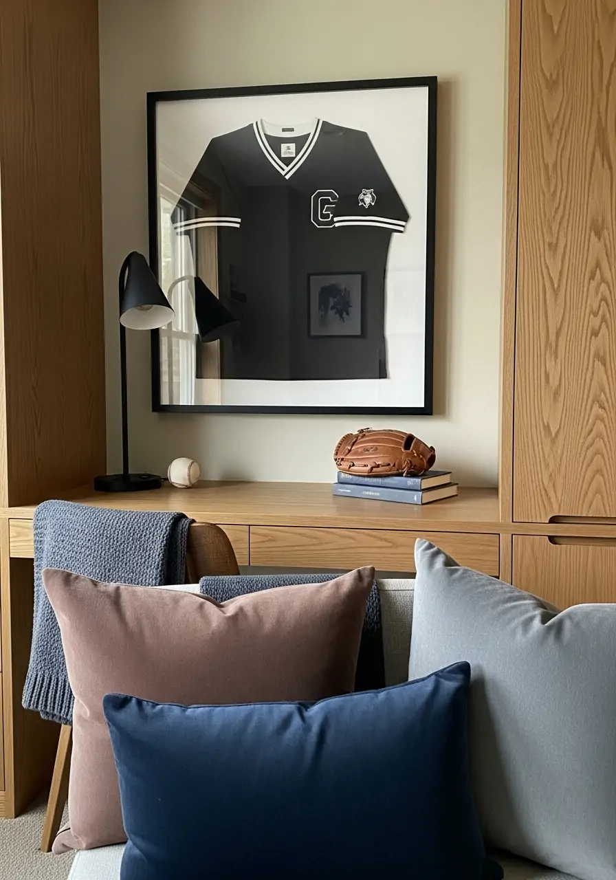 Subtle Sports Theme - 50 Boys Room Ideas for Teenagers