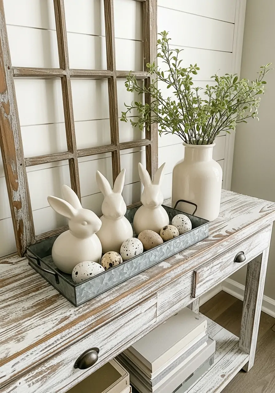 Farmhouse Easter Accents - 50 Farmhouse Spring Decor Ideas