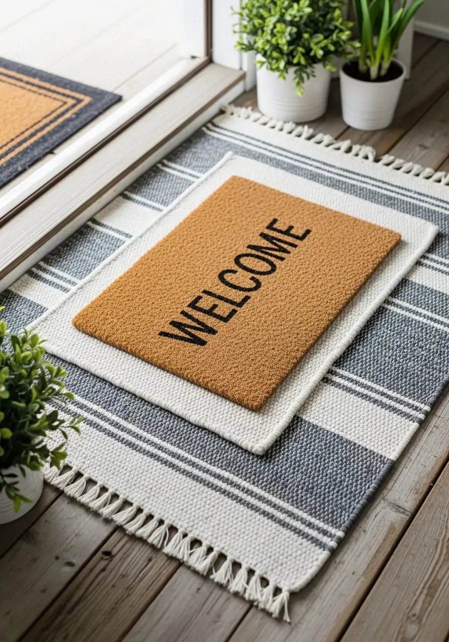 Farmhouse Welcome Mats - 50 Farmhouse Spring Decor Ideas