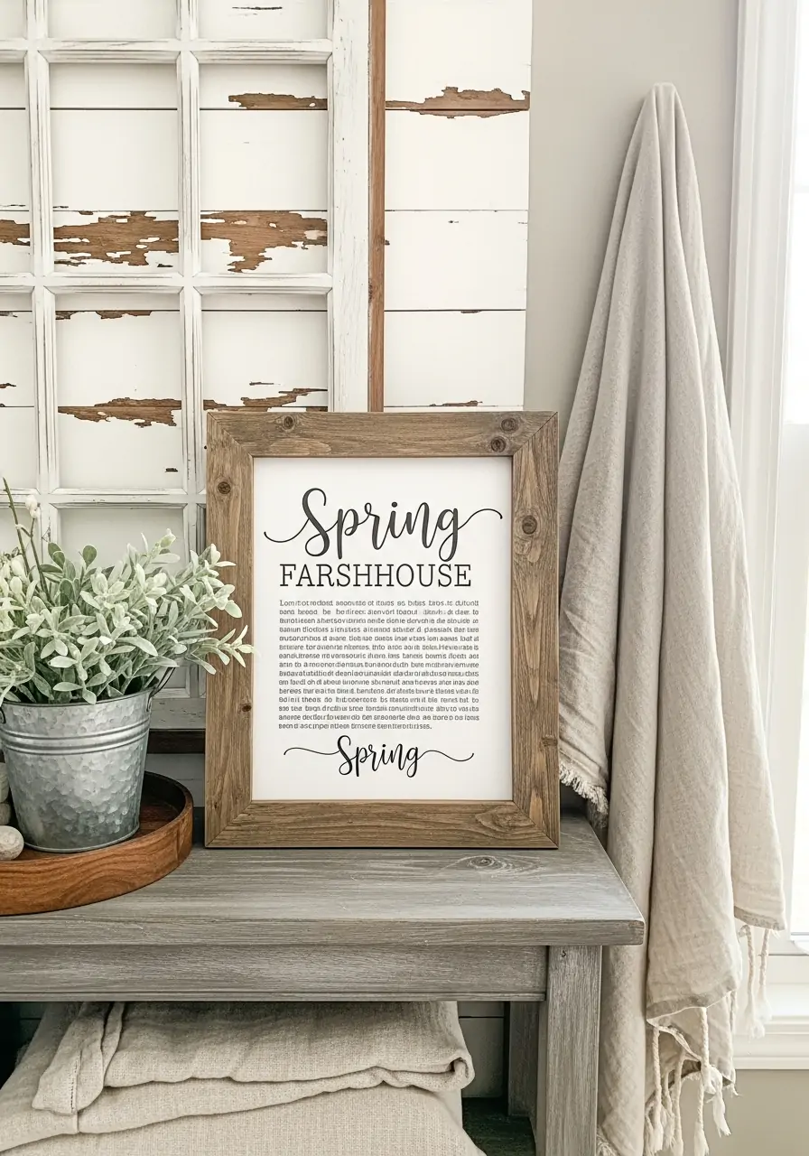 Printable Farmhouse Signs - 50 Farmhouse Spring Decor Ideas