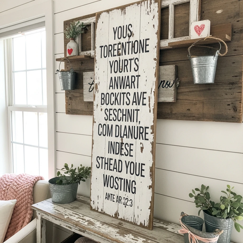 Romantic Quote Signs - 50 Farmhouse Valentine Decor Ideas for a Cozy, Beautiful Home