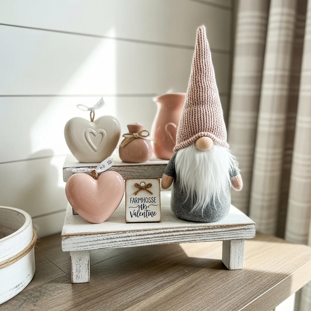 Riser for Display - 50 Farmhouse Valentine Decor Ideas for a Cozy, Beautiful Home