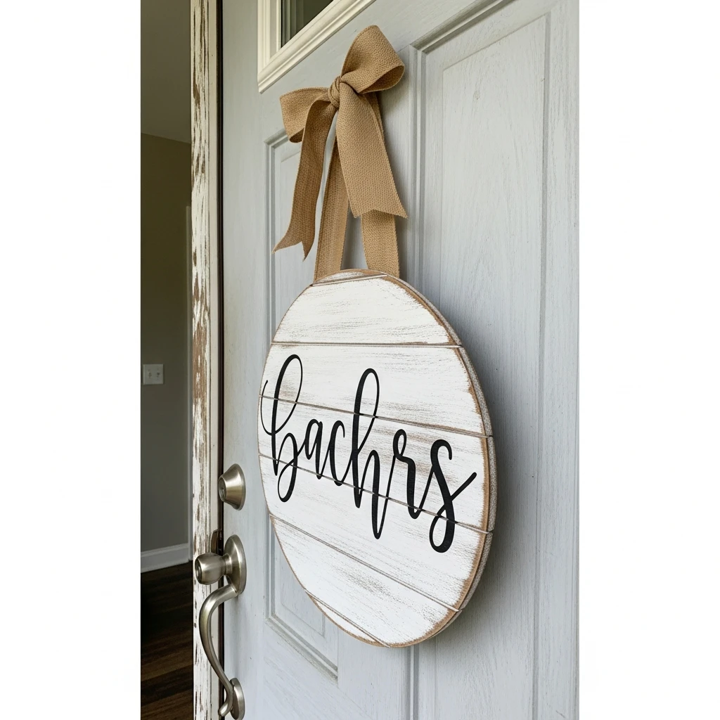 Rustic Door Hanger - 50 Farmhouse Valentine Decor Ideas for a Cozy, Beautiful Home