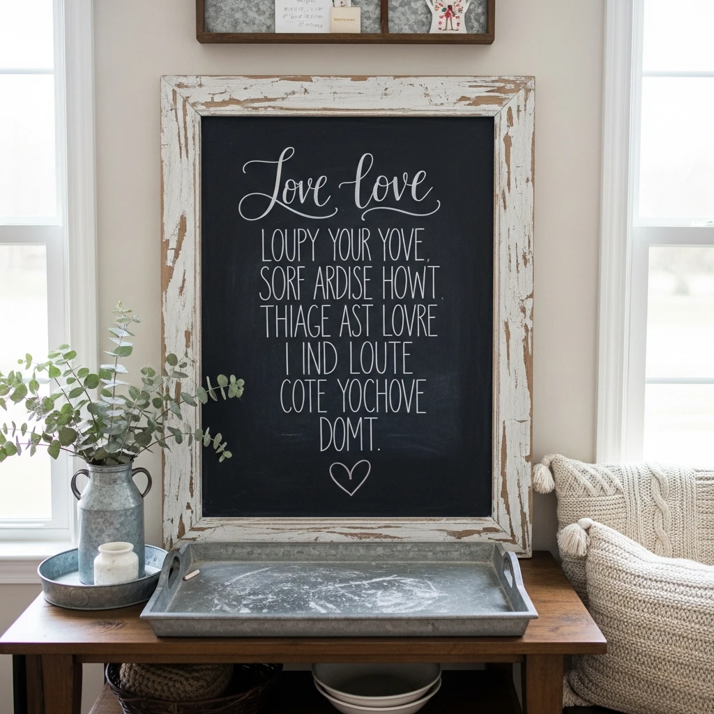 Message Board Love - 50 Farmhouse Valentine Decor Ideas for a Cozy, Beautiful Home