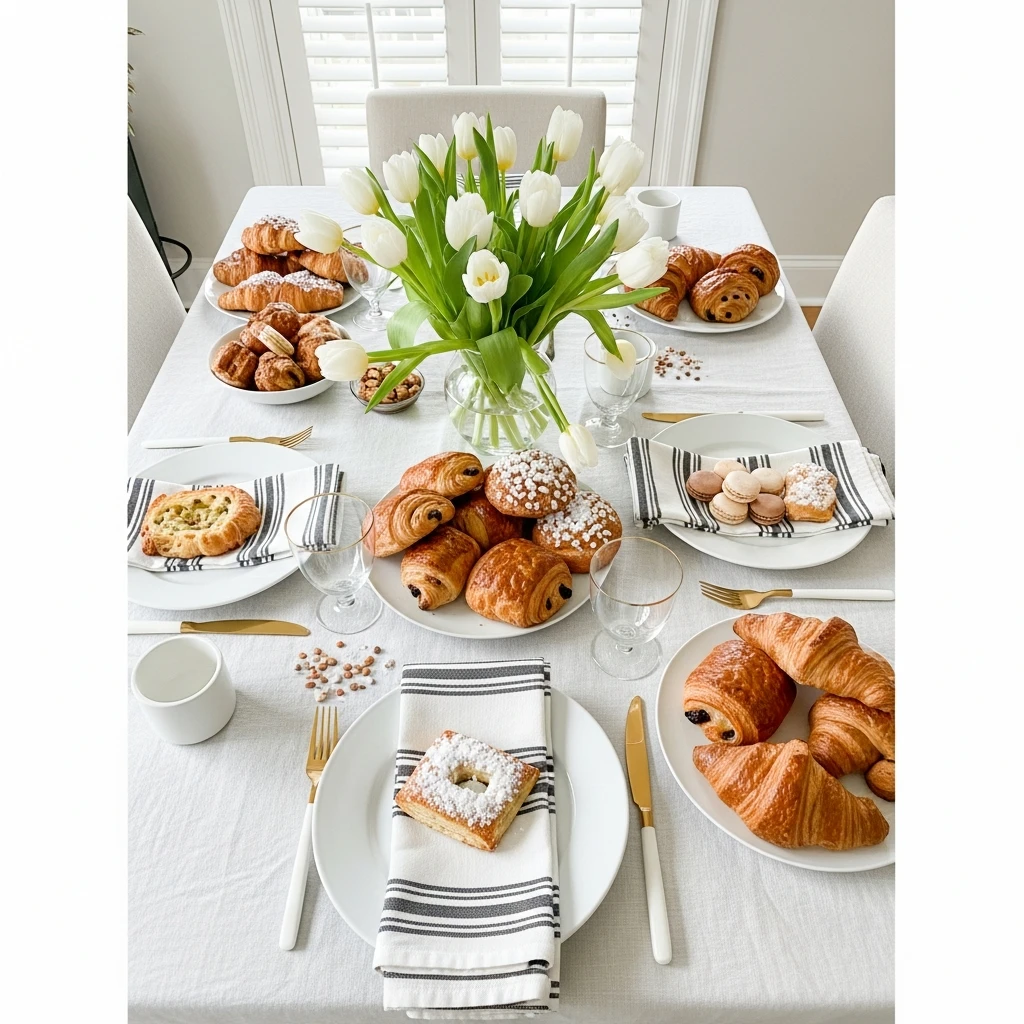 Parisian Galentine Style - 50 Beautiful Galentines Tablescape Ideas for a Budget-Friendly Girls’ Night