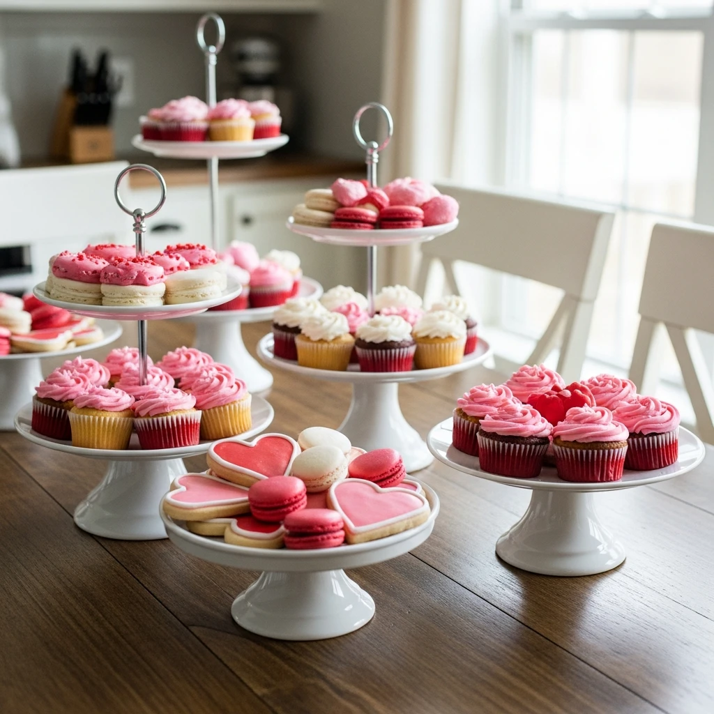 Galentine Dessert Table - 50 Beautiful Galentines Tablescape Ideas for a Budget-Friendly Girls’ Night