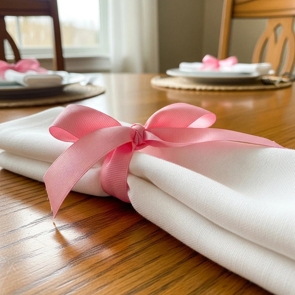 Valentine Bow Table - 50 Beautiful Galentines Tablescape Ideas for a Budget-Friendly Girls’ Night