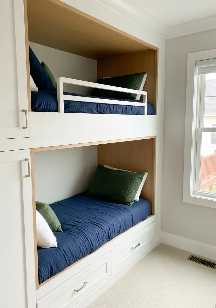 Built-In Bunk Bed - 50 Small boys bedroom ideas