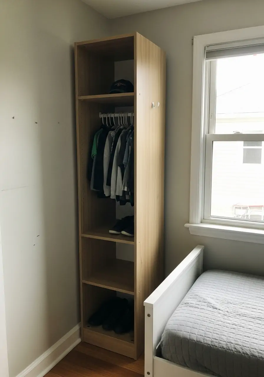 Compact Wardrobe System - 50 Small boys bedroom ideas