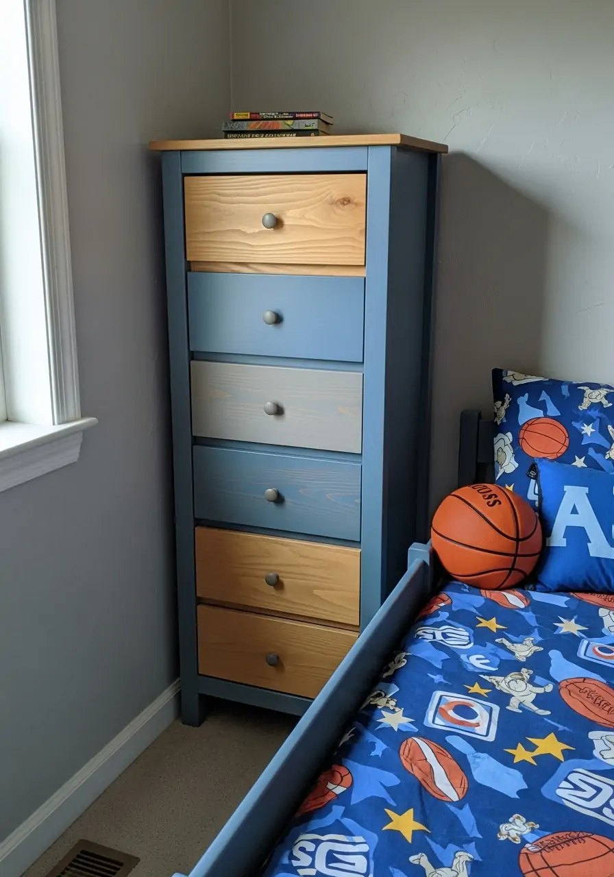 Slim Dresser - 50 Small boys bedroom ideas