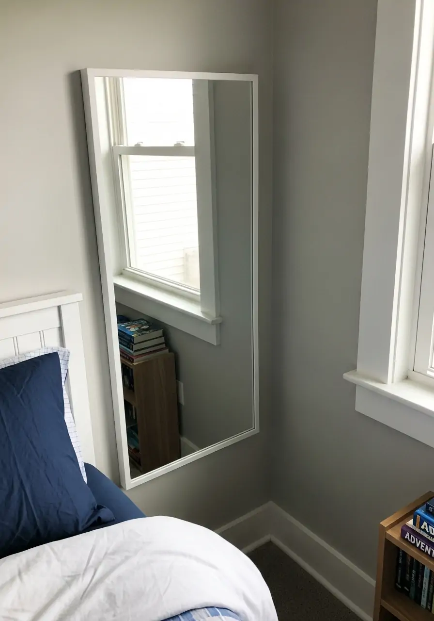 Mirror to Reflect Light - 50 Small boys bedroom ideas