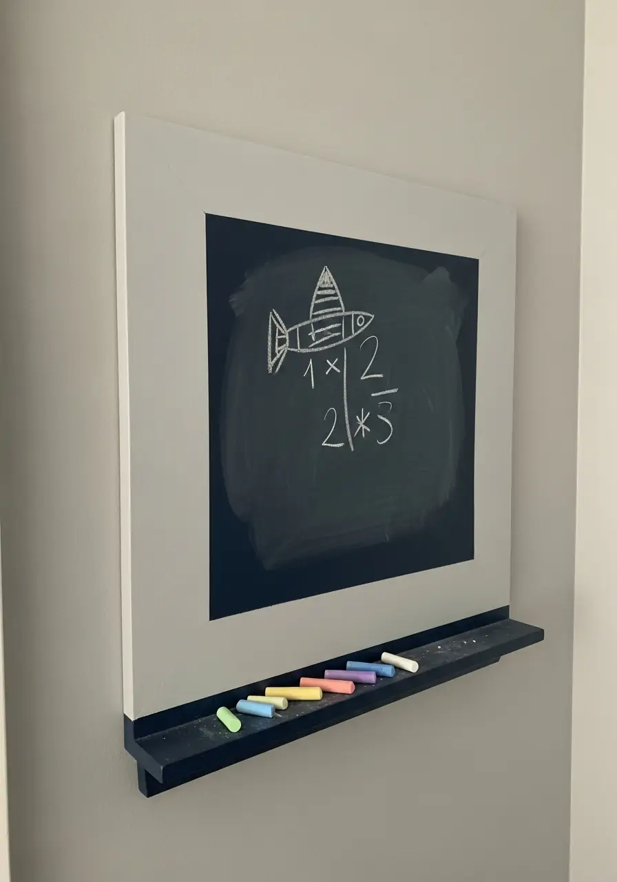 Chalkboard or Whiteboard Panel - 50 Small boys bedroom ideas