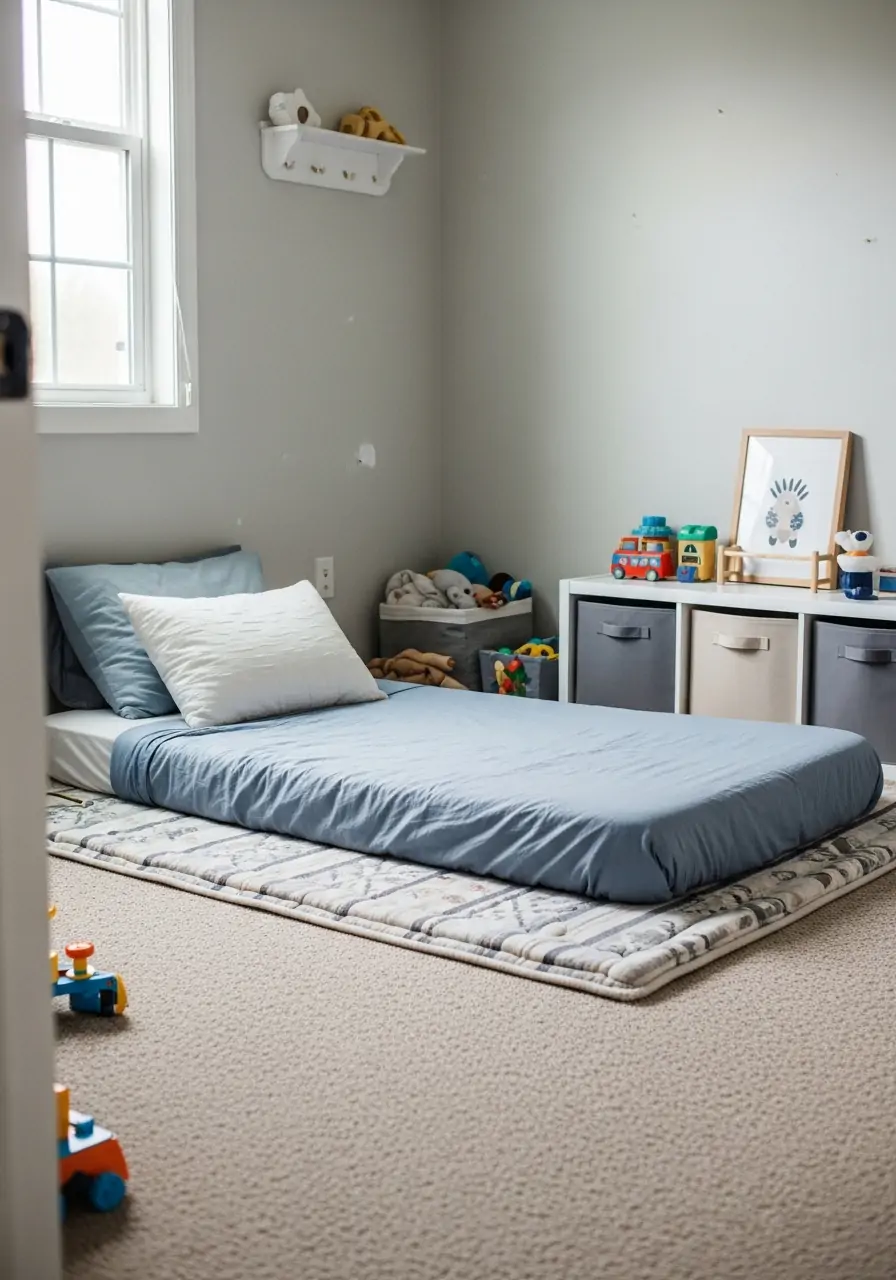 Floor Mattress for Toddlers - 50 Small boys bedroom ideas