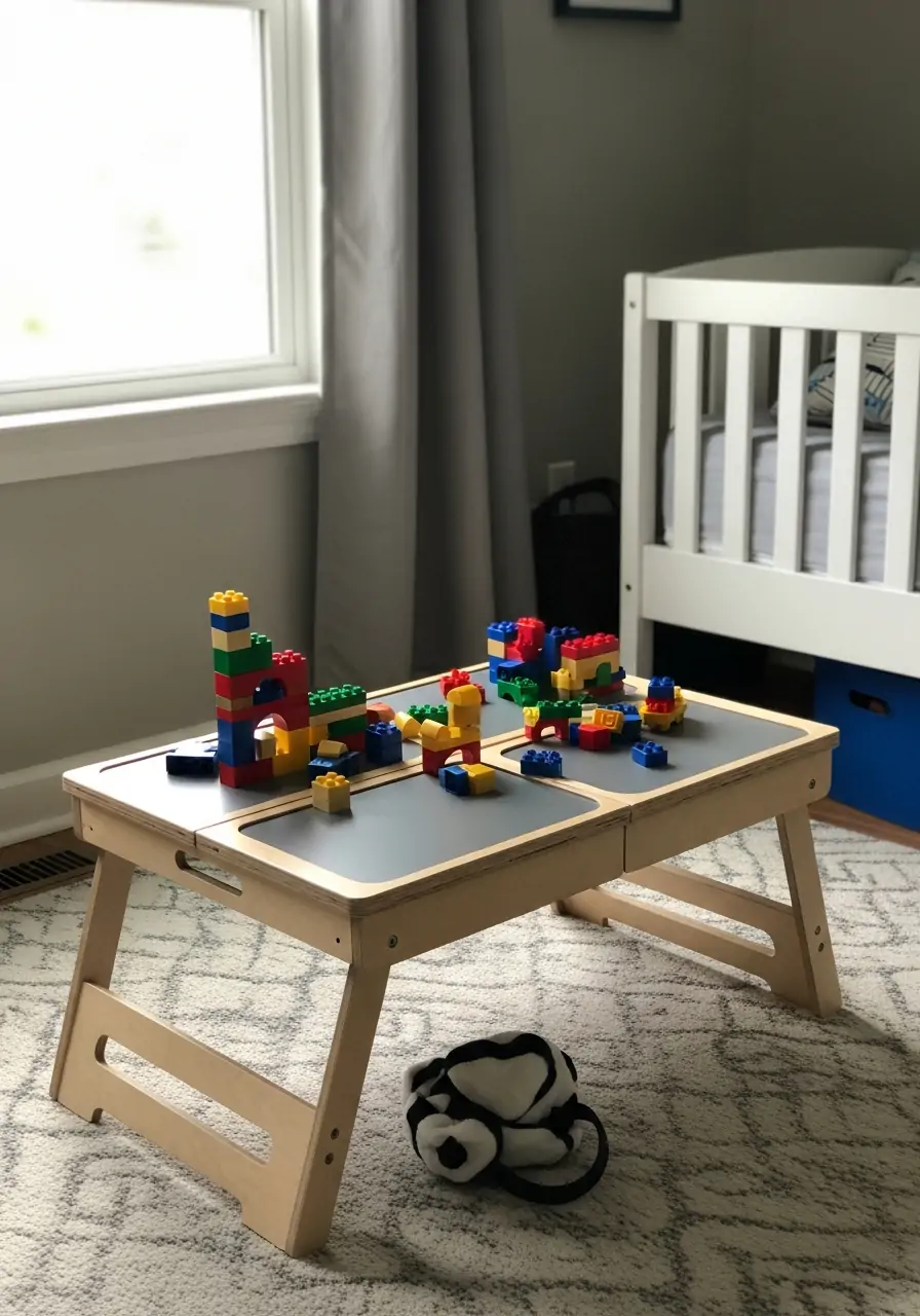 Foldable Play Table - 50 Small boys bedroom ideas