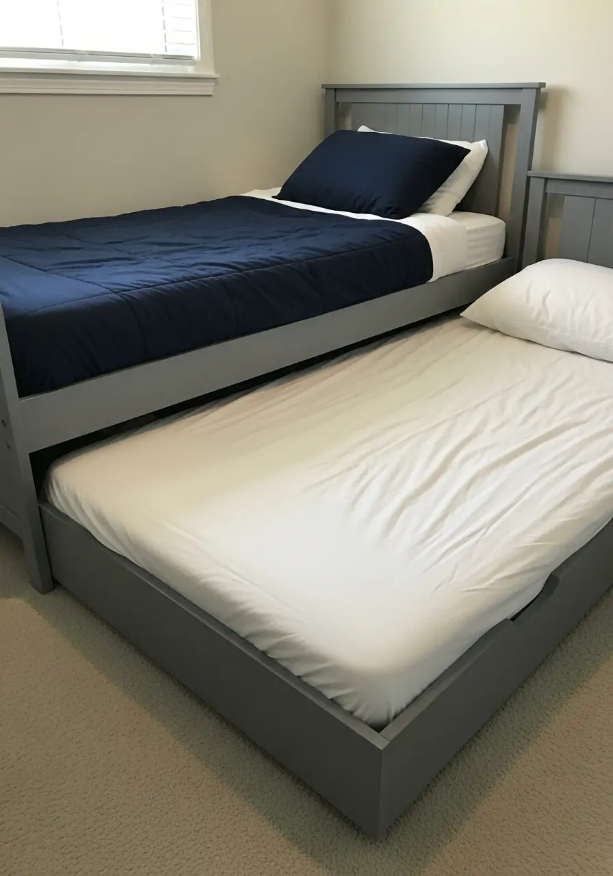 Slide-Out Trundle Bed - 50 Small boys bedroom ideas
