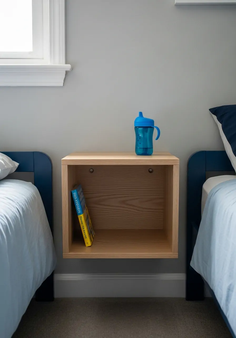 Floating Nightstand - 50 Small boys bedroom ideas
