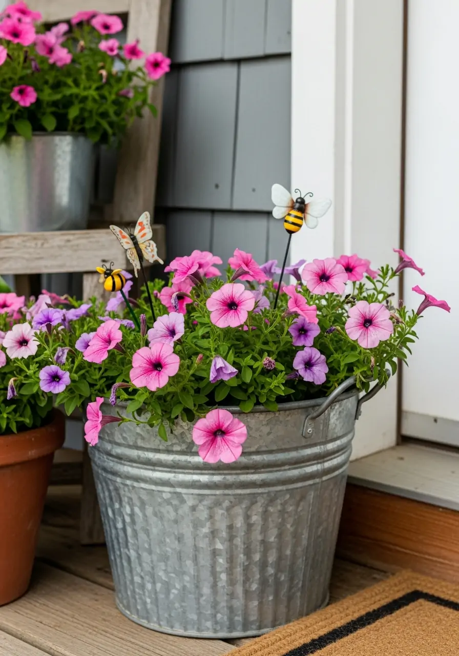 Butterfly or Bee Accents - 50 Spring Front Porch Decor Ideas