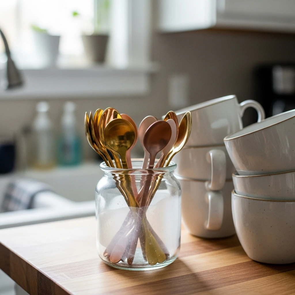 Valentine Spoon Set - 50 Simple, Budget-Friendly Valentine Coffee Bar Ideas for a Cozy Home