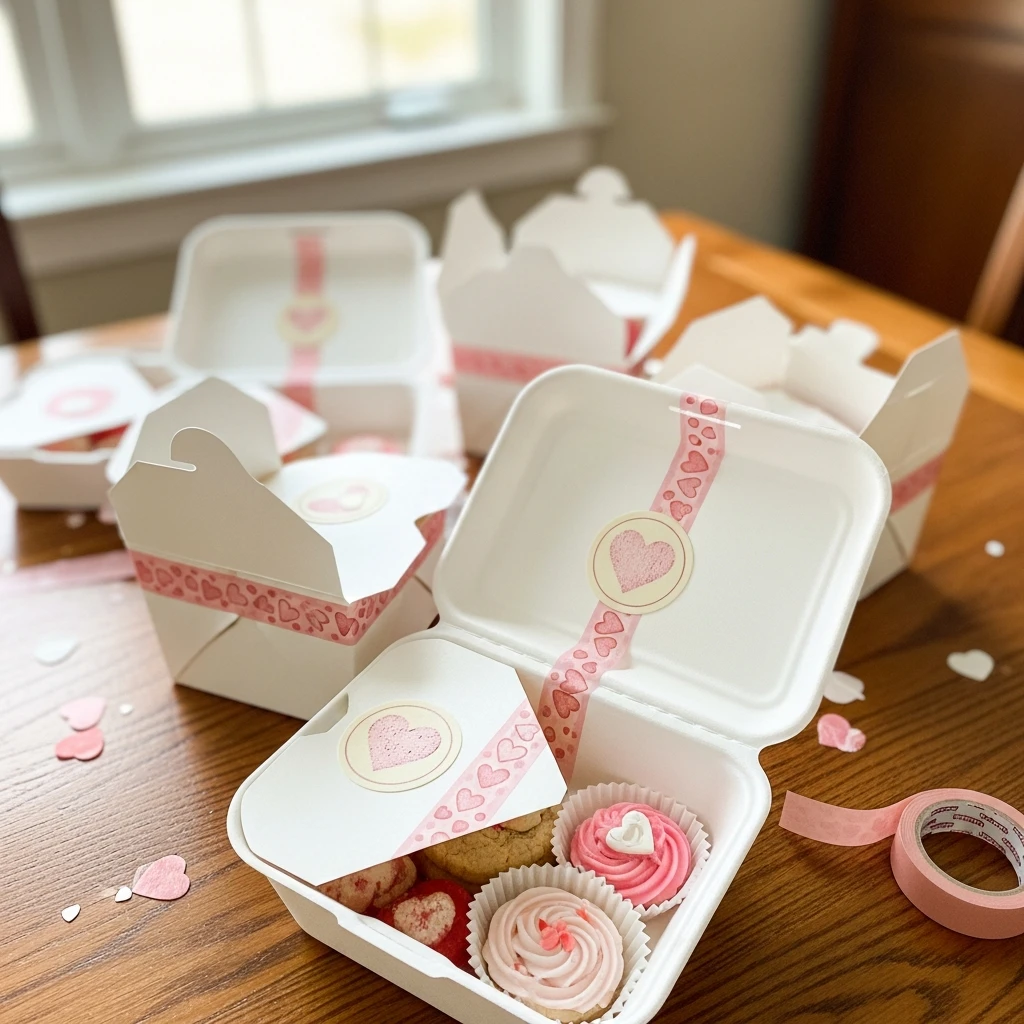 Heart Shaped Treat Boxes - 50 Beautiful Valentine Crafts for Adults: Budget DIY Ideas