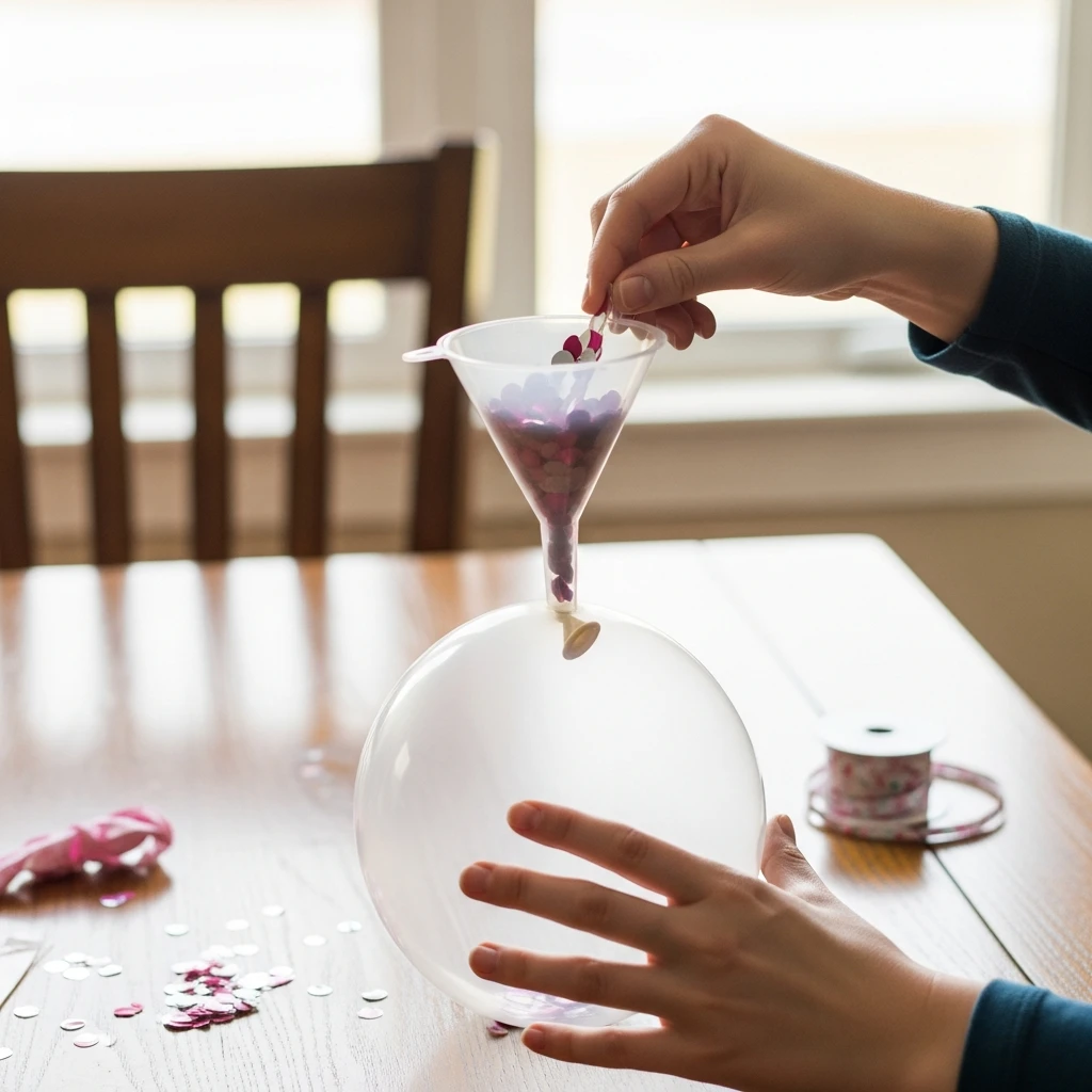 DIY Confetti Balloons - 50 Beautiful Valentine Crafts for Adults: Budget DIY Ideas