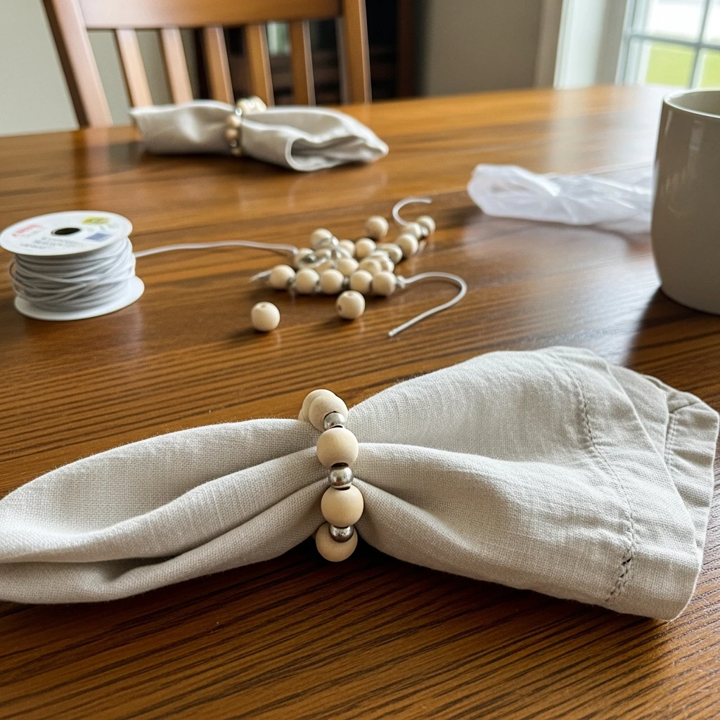 Beaded Napkin Rings - 50 Beautiful Valentine Crafts for Adults: Budget DIY Ideas