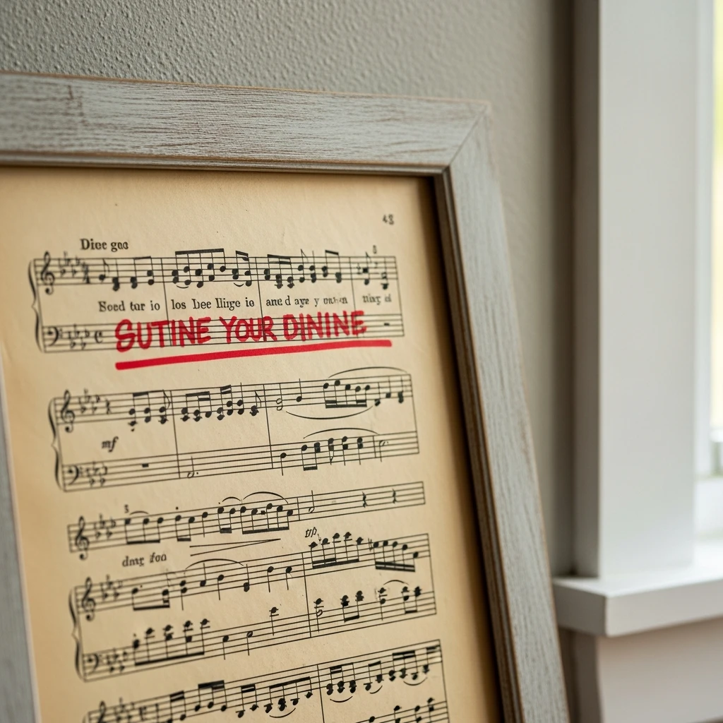 Framed Sheet Music - 50 Beautiful Valentine Crafts for Adults: Budget DIY Ideas