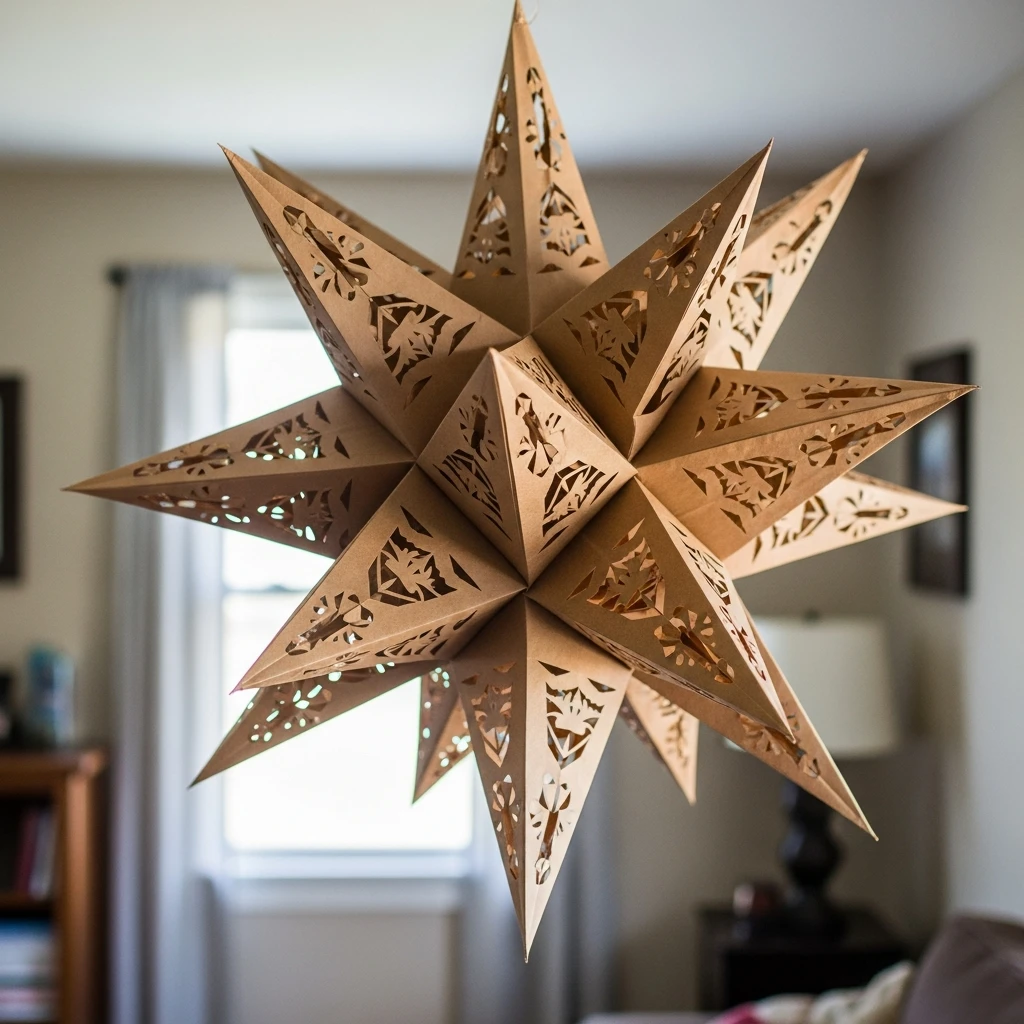 Paper Bag Starburst - 50 Beautiful Valentine Crafts for Adults: Budget DIY Ideas