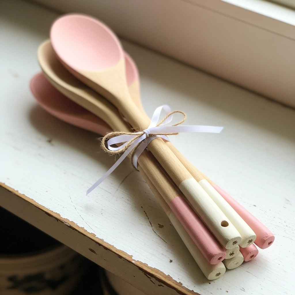 Painted Wood Spoons - 50 Beautiful Valentine Crafts for Adults: Budget DIY Ideas