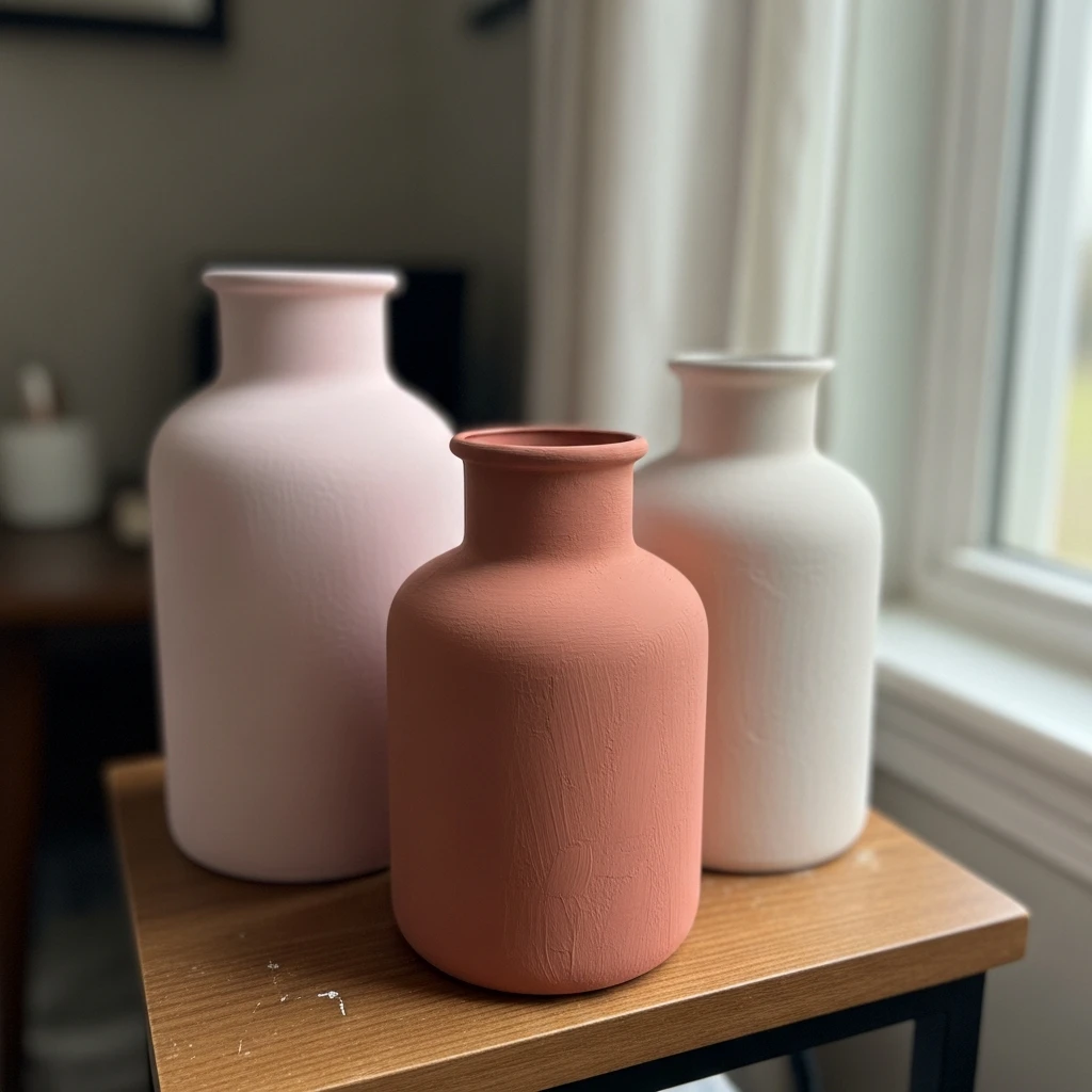 Painted Glass Vases - 50 Beautiful Valentine Crafts for Adults: Budget DIY Ideas