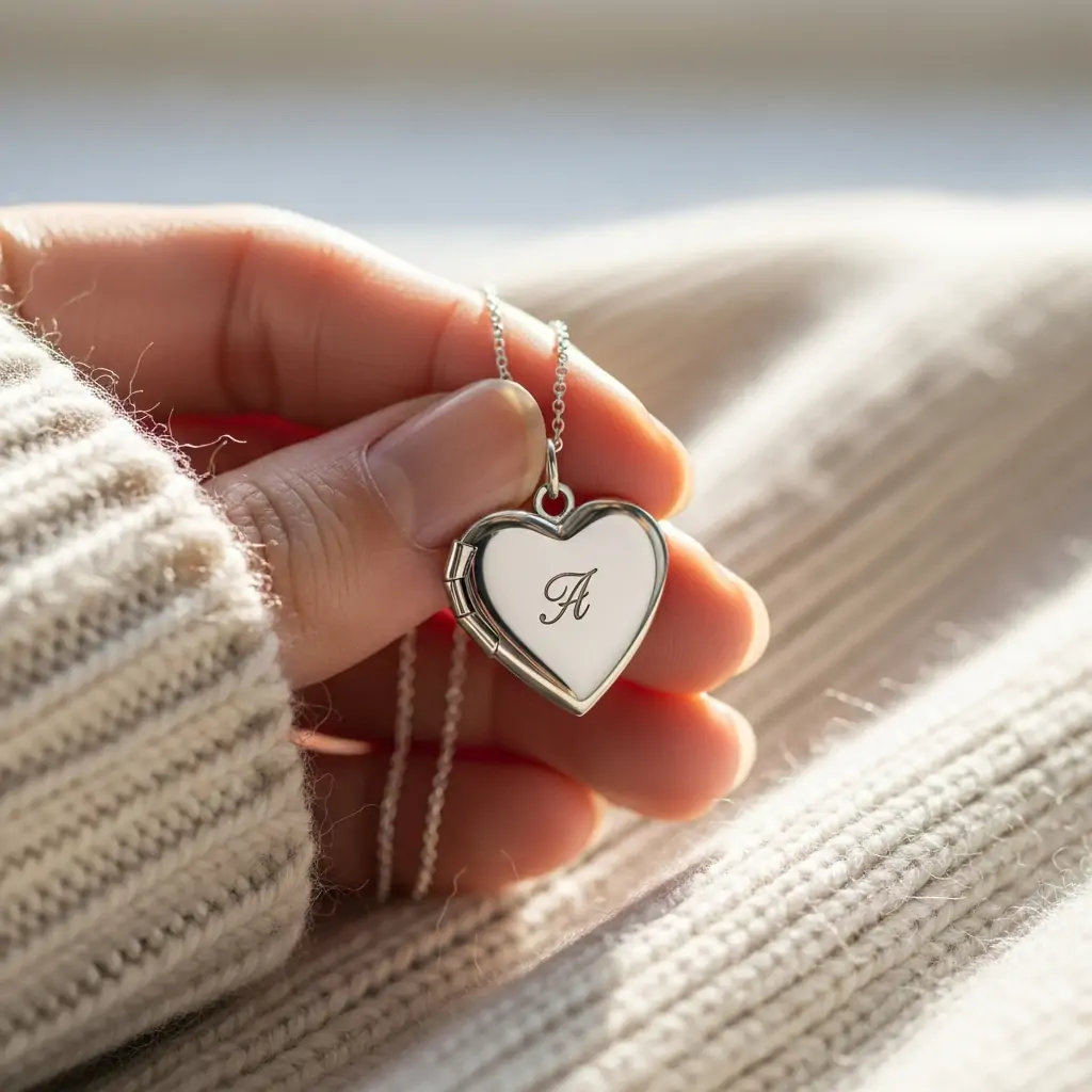 Heart-Shaped Photo Locket - 50 Valentine’s Day Gifts for Girlfriend