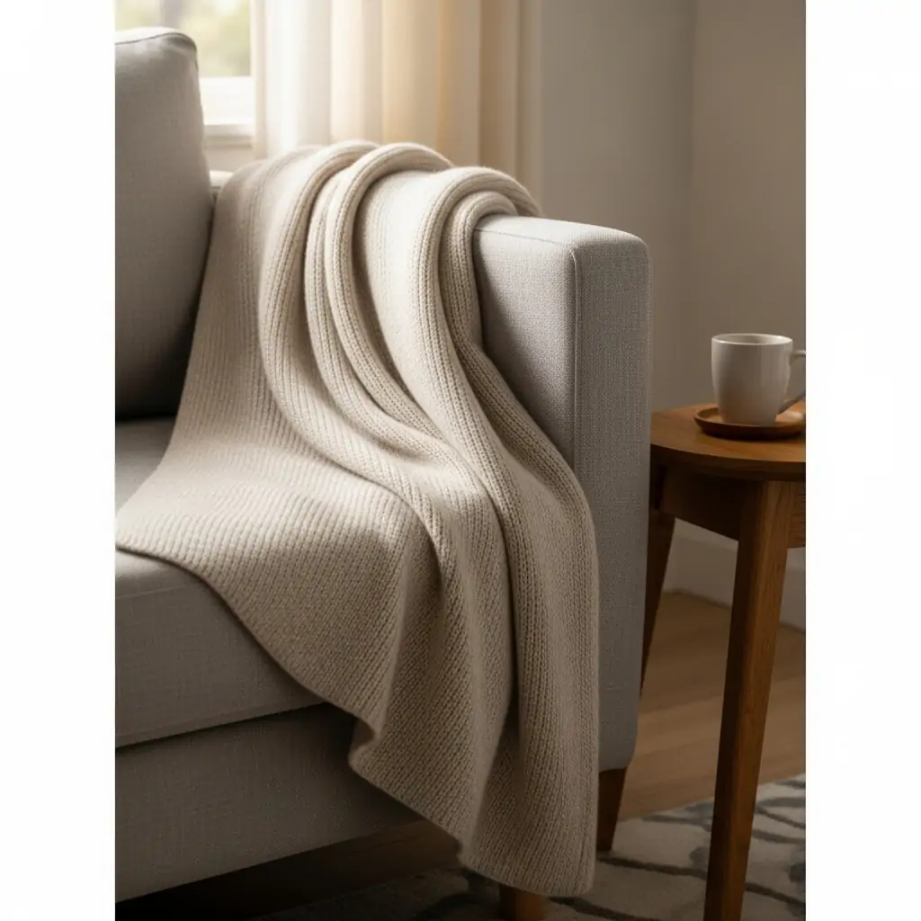 Cashmere Throw Blanket - 50 Valentine’s Day Gifts for Girlfriend