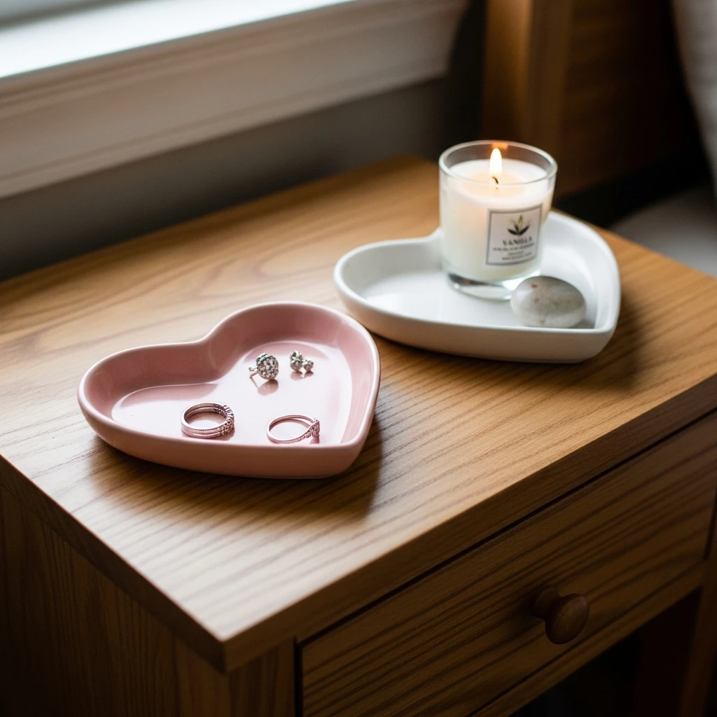 Dresser Jewelry Trays - 50 Budget-Friendly & Beautiful Valentines Day Decorations for a Cozy Home