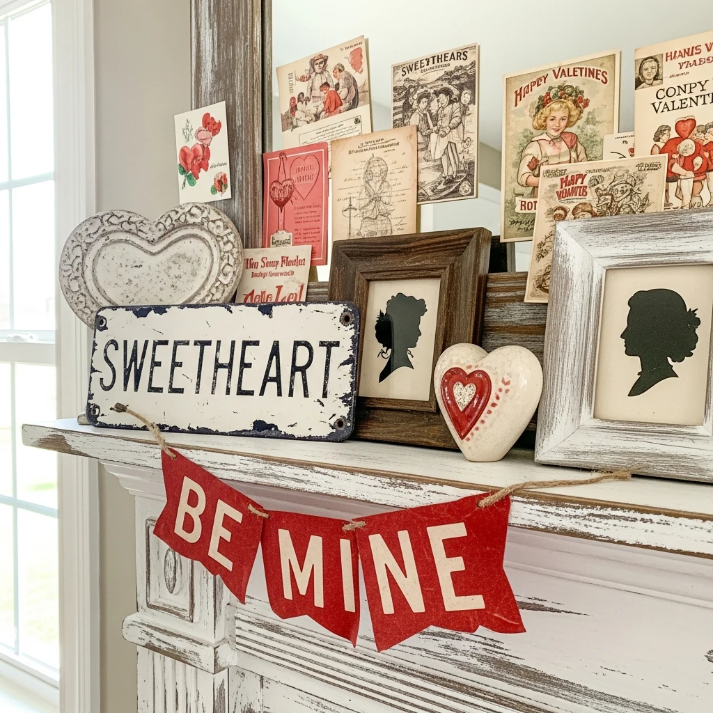 Nostalgic Antique Style - 50 Budget-Friendly & Beautiful Valentines Day Decorations for a Cozy Home