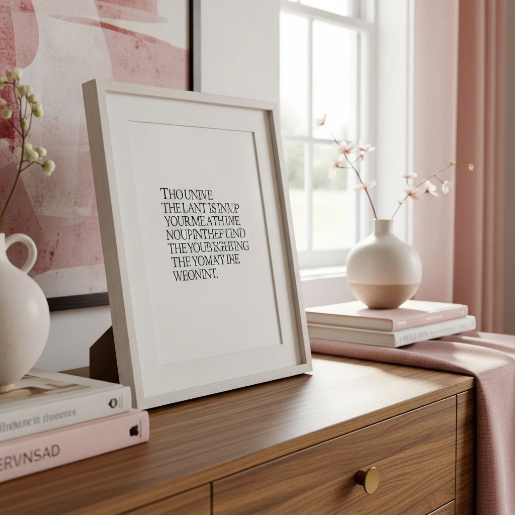 Elegant Love Quote Art - 50 Budget-Friendly & Beautiful Valentines Day Decorations for a Cozy Home